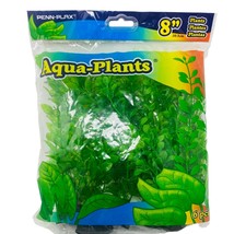 Penn Plax Plastic Plant Pack 8 Inch Green - £7.95 GBP