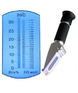 ATC 0-32% Brix Wort SG Beer Refractometer w/ Light - $122.09 CAD