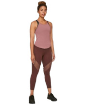 Lululemon Barry&#39;s Stronger As One Leggings High Rise Laser Cut Mesh Maro... - $61.59 CAD