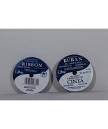 Vintage Lot of 2 Offray Spool O&#39; Ribbon 3/16&quot; x 10 Yards Baby Blue and B... - €9,64 EUR