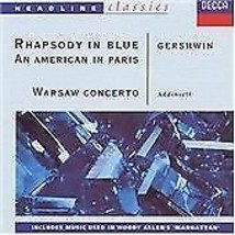 George Gershwin : Rhapsody in Blue/Warsaw Concerto (Addins CD Pre-Owned - £11.87 GBP