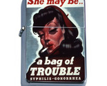 Vintage Poster D191 Windproof Dual Flame Torch She May Be A Bag Of Trouble - $16.78
