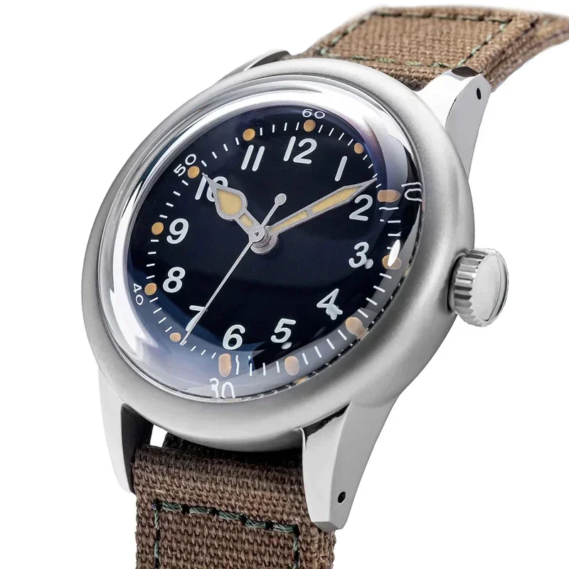 A11 Retro Military Watch Titanium NH35 Movement Automatic Sapphire Cryst... - $280.71