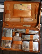 Vintage leather grooming kit - $49.00