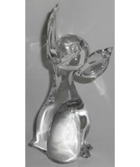 Mid Century LEAD CRYSTAL 7 3/4&quot; Art Glass DOG FIGURINE Made in Sweden - €34,06 EUR