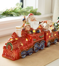 2 Piece Illuminated Porcelain Train with Santa by Valerie - £73.63 GBP