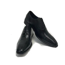 Amali Men&#39;s Shoes Black Oxfords Cap Toe Leather Uppers Sizes 9.5 - 10 - £46.98 GBP