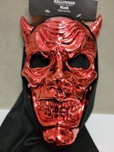 Metallic Red Devil Demon Halloween Party Mask Costume New NWT - £8.18 GBP