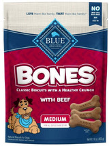 Blue Buffalo Classic Bone Biscuits With Beef - Real Beef, Crunchy Treats for Dog - £20.87 GBP+