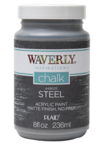 Waverly Inspirations 44862E Chalk Acrylic Paint, Matte, Steel Gray, 8 Fl... - $14.95