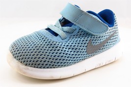 Nike Free RN Blue Synthetic Athletic Toddler Girls Sz 6 - £16.91 GBP