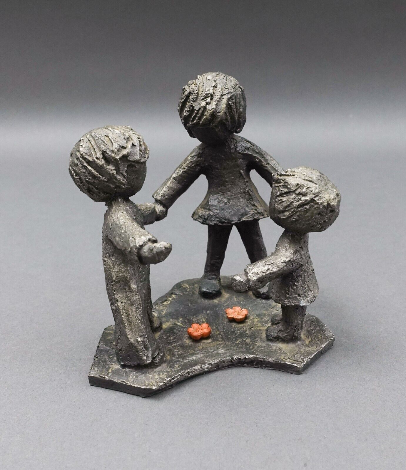 Primary image for Hudson Pewter U.S.A Walli Ortman Signed #023 Ring Around the Rosie Figurine