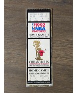 1992 NBA Playoffs Chicago Bulls Ticket Phantom Home Game E Unused Rare - $67.79 CAD