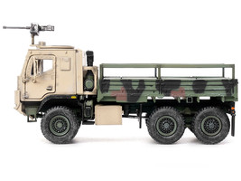 M1083 MTV Medium Tactical Vehicle Armored Cab Cargo Truck w Turret NATO Camoufla - £52.16 GBP