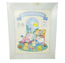 VINTAGE AMSCAN BABY NURSERY SCRAPBOOK 60 BLANK PAGES 14&quot; x 12&quot; KEEPSAKE ... - $508.12 MXN