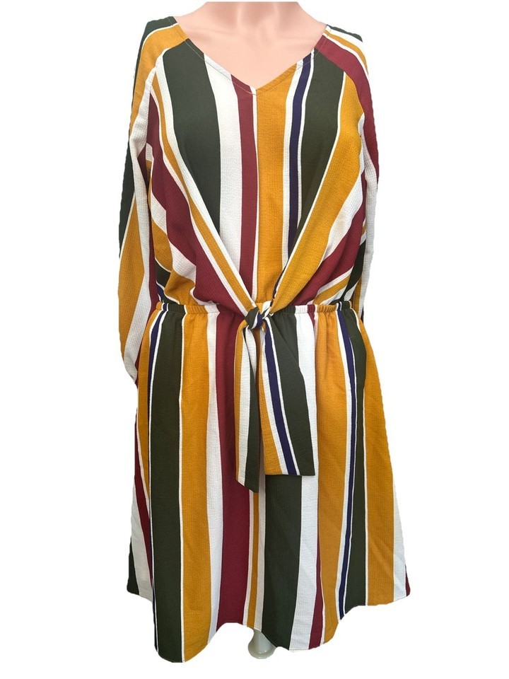 Knee Length Striped Dress By C - $8.91