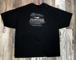 Harley-Davidson T-Shirt Bobby&#39;s Territorial Eagle Just Ride Yuma AZ Blac... - £27.08 GBP