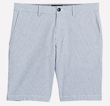 Banana Republic Aiden Corded Shorts Size 32 Prep Navy Blue Pinstripe - £11.06 GBP