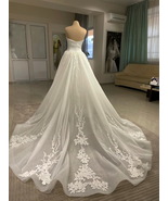 Wedding glitter overskirt,  top layer decorated with lace around waist and botto - $380.00