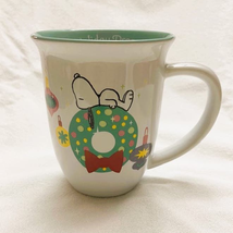 Peanuts Snoopy Holiday Dreams 16oz Ceramic Christmas Mug-NEW - £11.84 GBP