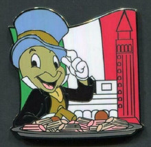 Disney Jiminy Cricket in Italy Limited Release EPCOT Food &amp; Wine Festival Pin - £11.83 GBP