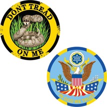CH3702 U.S. &quot;Don&#39;t Tread On Me&quot; Challenge Coin (1-3/4&#39;&#39;) - £9.56 GBP