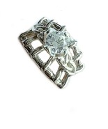 14 K white gold Celtic engagement ring wire design 2 Ct. white sapphire set - €677,37 EUR+