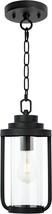 Outdoor Hanging Porch Lights Fixture Pendant Industrial Glass Exterior Porch New - £63.79 GBP