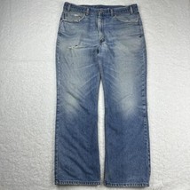 Vintage Levis 517 Jeans Mens 38x32 Faded Blue Fits 36 Distressed Bootcut... - $38.56