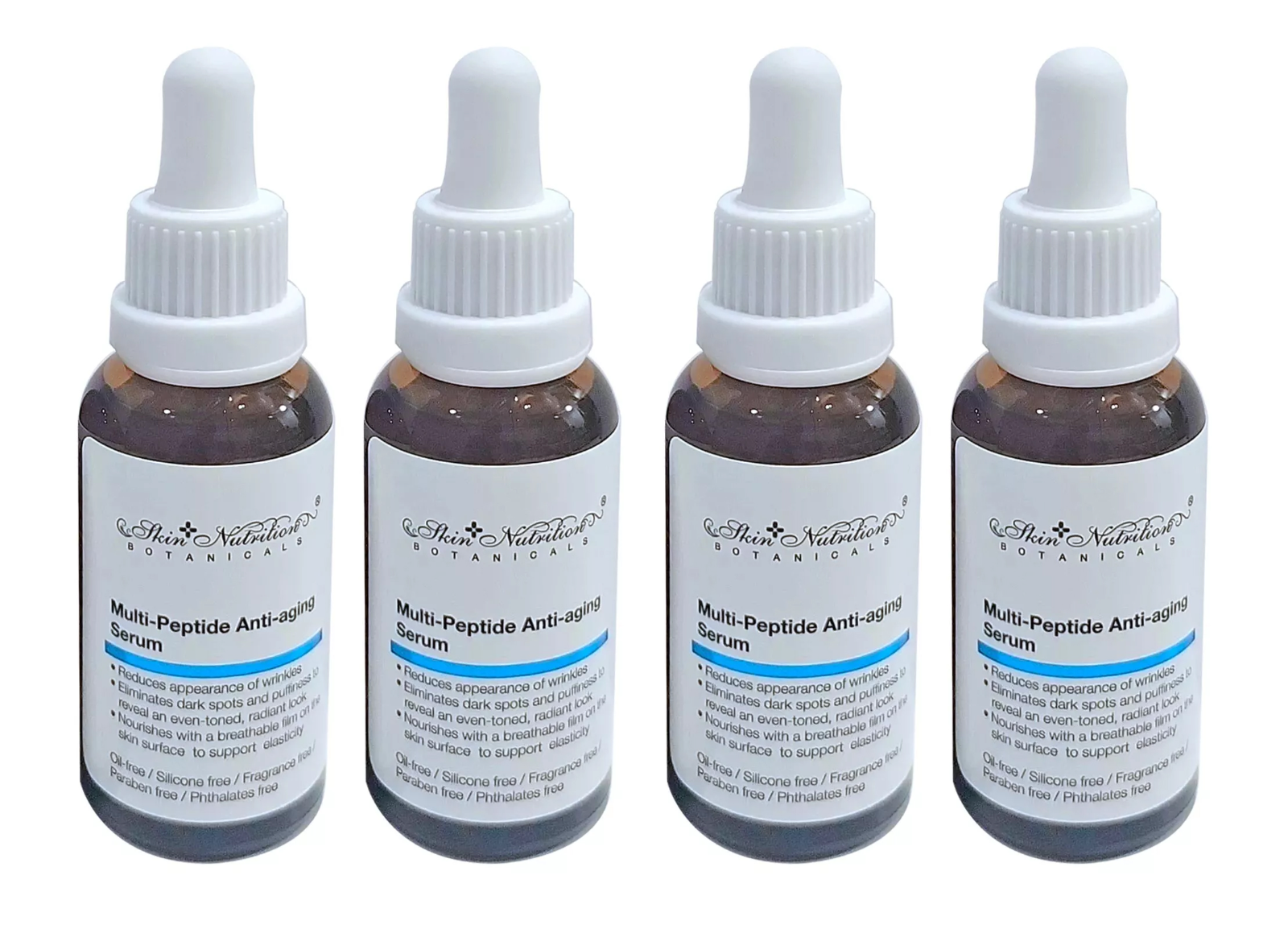 Lot of 4 Skin Nutritions Multi-Peptide Anti-Aging Serum 1 oz. New SEALED