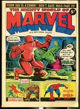 MIGHTY WORLD OF MARVEL #14 1973-SPIDER-MAN-HULK-FANTASTIC FOUR-KIRBY-UK ... - $50.93