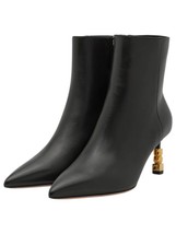 Bally women's helena bead embellished leather ankle boots Black - $9,678.41 MXN
