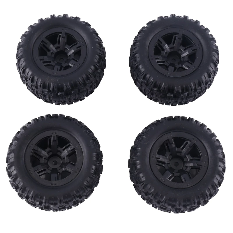 4Pcs Tire Wheel Tyres For MJX Hyper Go 16207 16208 16209 16210 H16 H16H H16E - £21.58 GBP