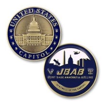 JBAB JOINT BASE ANACOSTIA BOLLING  CAPITOL 1.75&quot; CHALLENGE COIN - £31.96 GBP