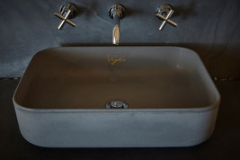 Bathroom Sink | Concrete Sink | Round Sink | Bathroom Anthracite Color V... - £392.87 GBP+