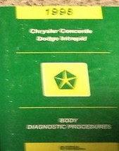 1998 Chrysler Concorde &amp; Dodge Intrepid Body Diagnostics Procedures Shop Manual - £9.32 GBP