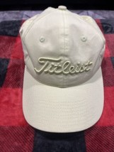Titleist Golf Yellow Embroidered Pink Breast Cancer Ribbon Baseball Cap Hat  - $18.99