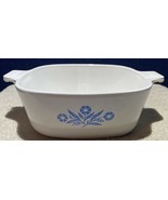 VTG 60&#39;s CorningWare Blue Cornflower  1.5 Quart Square Casserole Stylize... - $17.81