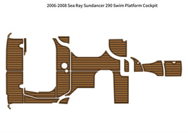 2006-2008 Sea Ray Sundancer 290 Swim Platform Cockpit Pad Boat EVA Teak ... - £785.56 GBP