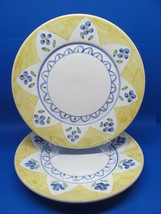 Williams Sonoma Nantucket Set Of Two 11 1/4&quot; Dinner Plates GUC Made In Italy - $27.55