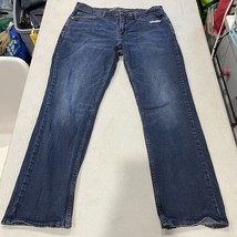 Old Navy Straight Jeans Mens 34x30 Dark Wash Blue Cotton Denim Stretch W... - $276.61 MXN
