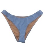 J Crew Curved Waist Bikini Bottoms Blue Cheeky Mid Rise High Cut Leg Sz ... - €10,30 EUR