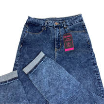 Blue Curvy Crop Skinny Jeans Juniors 11 Size 28x26.5 Super High Rise NOBO NEW - £6.21 GBP