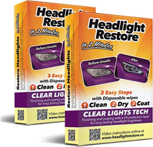 CLT Car Headlight Restoration Kit Headlight Restorer Wipes (2) - $27.84