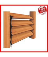 Modern Outdoor Louver System - Holds 11 Boards, 48&quot;x48&quot; for Privacy Control - $72.99 CAD