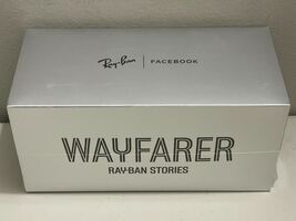 Ray-Ban Stories Wayfarer Smart Glasses Shiny Blak Frame Green G15 Lens 5... - $494.99