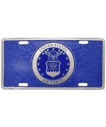 Air Force Emblem Blue Textured 6&quot;x12&quot; Aluminum License Plate Officially ... - €4,27 EUR