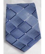 George Geometric Various Shades of Blue Silk Mens Neck Tie  - £8.66 GBP