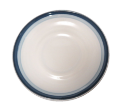 Pfaltzgraff Blue Sky Replacement Saucer Blue Rim USA Stoneware - £5.11 GBP