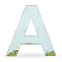 Letter A Glitter-Filled Acrylic Snow Globe - $23.99